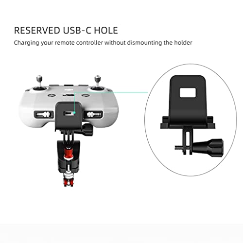 Xmipbs Mavic 3 Bike Bracket Bicycle Mount Holder for DJI Mavic Air 2,Air 2S Mini 2 Mini 3 Pro RC-N1 Controller, Adjustable Handlebar Clamp Clip Remote Controler, Not for DJI RC Controller