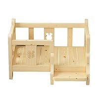 Amazon | ペットベッド 木製 犬ベッド 猫ベッド 木製ウッドペット