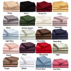 Royal Linen Beddings Emperor Size Sheet Set - 4 Piece - Hotel Luxury Bed Sheets- Easy- Fits (7-9 Inch Inch) Deep Pocket 500-Thread Count 100% Egyptian Cotton (Emperor thumb #2