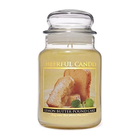 A Cheerful Giver - Lemon Butter Pound Cake - 24 oz Scented Candle Jar - Cheerful Candle -135 Hours of Burn Time, Candles Gifts for Women Cover