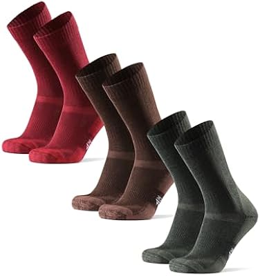 DANISH ENDURANCE Merino Wool Hiking Socks for Men & Women, Anti-Blister Socks for Outdoors, Multicol...
