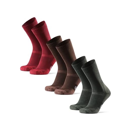 DANISH ENDURANCE Lot de 3 paires de chaussettes de randonnée et de marche en laine mérinos pour hommes, femmes et enfants, US Kids 13-3