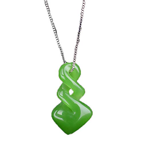 Pendentif en jade Hetian naturel collier homme femme bijou traditionnel Wen