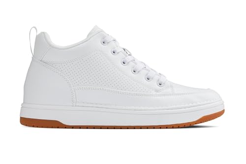 Image of CALTO Men's Invisible Height Increasing Elevator Shoes - Casual Low-top Leatherette Sneakers - 2.4 Inches Taller