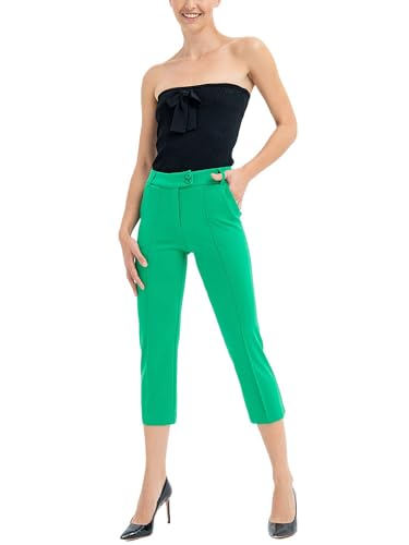 Pantalone Donna Verde Fracomina Fr23sv9005w49701 chic