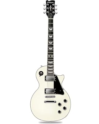 WestCreek Underdog Solid Body Electric Guitar, Mahogany Body, Maple Neck, Rosewood Fretboard, Rounded End Frets, Bone Nut, 22 Frets (White)