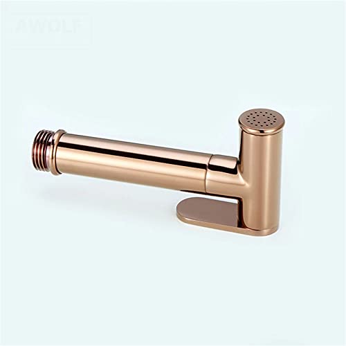 Kit pulvérisation bidet laiton or rose avec douchette murale chic - 6