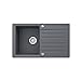 Produktbild Bergström Granitspüle 760x460mm inkl. Siphon Küchenspüle Einbauspüle reversibel (Grau)