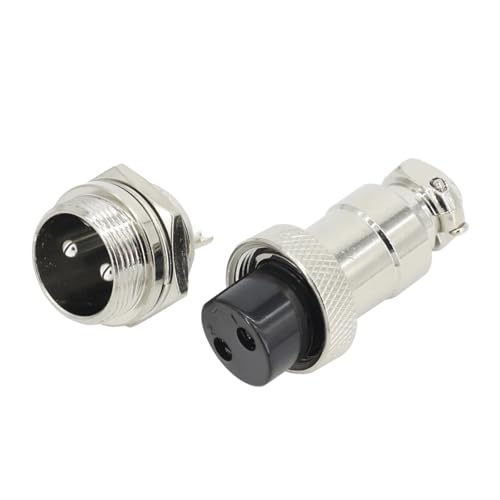 Conector de aviación GX20-2 de 20 mm en pack de 10 sets completos 2