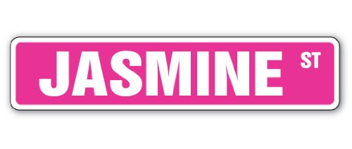Jasmine Street Sign Childrens Name Room Sign | Indoor/Outdoor |