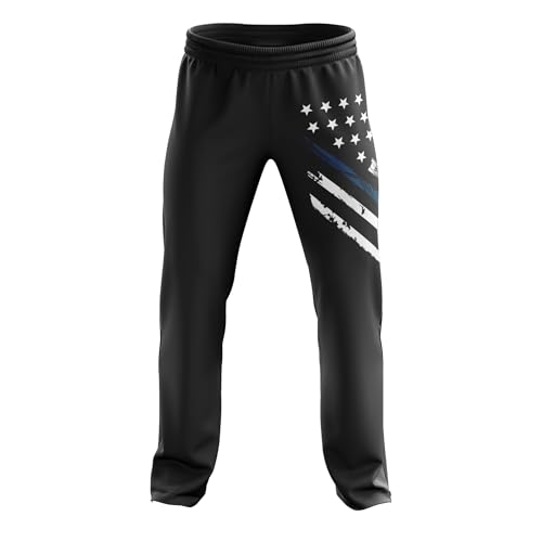 Tactical Pro Supply American Flag Sweatpants - Bottom Sweat Pants Joggers for Men and Women Fitness Workout Athletic Pants