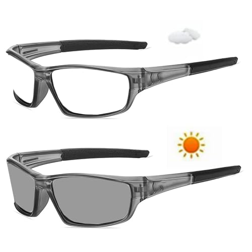 Bifocal Reading Glasses Men's Adjustable Vision Sun Photochromic Outdoor Sports Presbyopic Magnifying Sunglasses