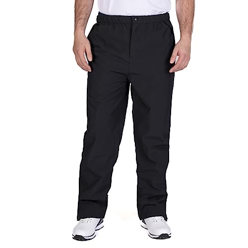 Island GREEN Mens Stretch Waterproof Golf Trousers - Black - 38R/L