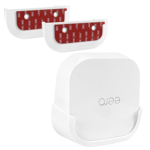 eero 7 Wall Mount Strongly Adhesive Bracket for eero 7 Dual-Band mesh Wi-Fi 7 Router Two-Way Easy Installation (2 Pack) Erro 7 Router Not Included