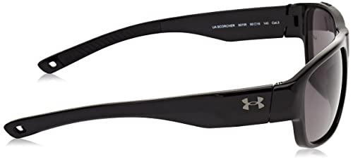 UA Scorcher Sunglasess, Shiny Black Frame w/ Gray Lenses3