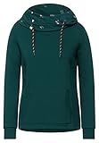 Cecil Damen Sweatshirt mit großem Kragen Ponderosa Pine Green XXL