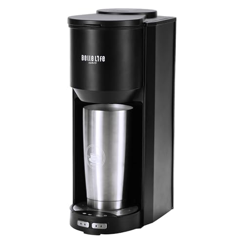 BelleLife 全自動コーヒーメーカー ミル付き 豆・粉両対応...