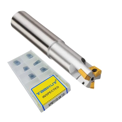 Indexable Insert Endmill 32MM II 3 Pocket II 10 Pcs APMT1604 Carbide Inserts Free (Dia 32 mm~Len 200 mm~32 mm Shank)