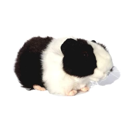 lilizzhoumax Peluche de Conejillo de Indias 18cm Lindas muñecas de Relleno de roedores cobayo Peluche Suave Relleno Juguetes De Animales Salvajes, Regalo para Amigos Y Niños muñeco en Blanco y Negro