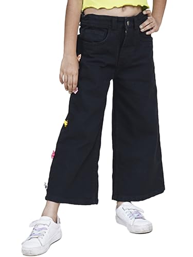Image of KiddoPanti Girls Multiple Small Bow Detailed Jeans