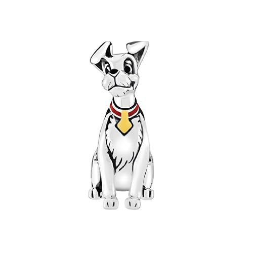 D 125 Charm Golfo Dama y Vagabundo, Plata de Ley 925, Compatible con Pulsera Pandora