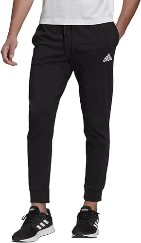 Pantalon de jogging adidas noir coton coupe fuselée taille L