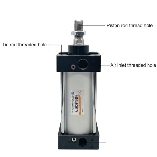 Vérin pneumatique SC double action pour outillage industriel - 5