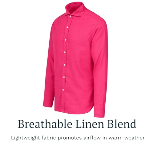 Image of SWIMS Santorini Men's Long Sleeve Linen Stretch Button Down Shirt