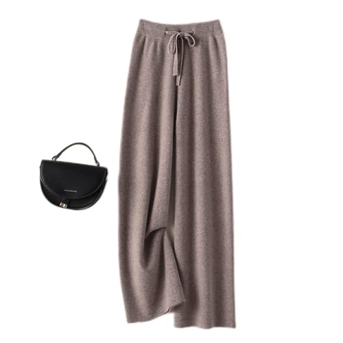 Pantalon en laine pure haut de gamme, cachemire tricoté fluide XXL