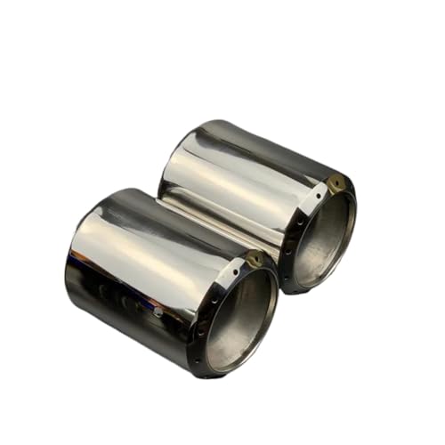 Cache-pot d'échappement Mazda 3 et Axela double sortie canule argent