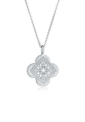 Collana Donna Croce ciondolo ornamento moneta Vintage Trend Blogger in Argento Sterling 925