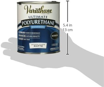 Varathane 262074 Water-Based Ultimate Polyurethane, Quart, Matte Finish