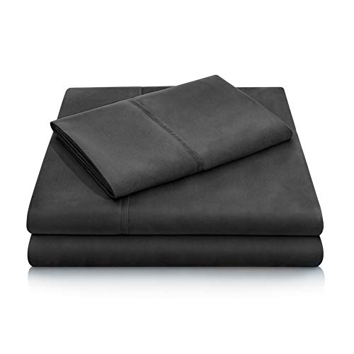 MALOUF Double Brushed Microfiber Super Soft Luxury Bed Sheet Set - Wrinkle Resistant - Full Size - Black