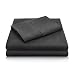 MALOUF Double Brushed Microfiber Super Soft Luxury Bed Sheet Set - Wrinkle Resistant - Full Size - Black