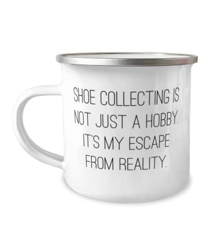 Fancy Shoe Collecting Gifts, Shoe Collecting is not Just a Hobby. It's My, Perfect 12oz Camper Mug For Friends From Friends, Shoe collection, Shoe collector, Gift ideas for shoe collectors, Unique