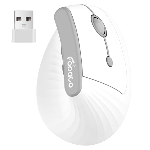 FOPATO Ergonomic Vertical Mouse Silent Wireless Bluetooth Mouse