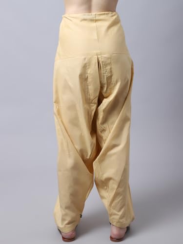 Image of Pistaa's Women's Regular Fit High Rise Combo of 3 Solid Pure Cotton Patiala Salwar