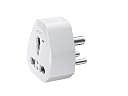 Elleys Zico 3 pin Socket US Converter for India (USA, UK, China) Australia to India Plug Converter - Type D Plug Adapter 6A / 13amp - 240V Travel Adapter for Home, Office - 2 Pcs gallery image
