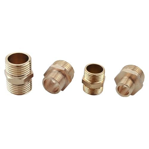 Conector directo de cobre de 6 puntos con rosca exterior doble de gran espesor 6