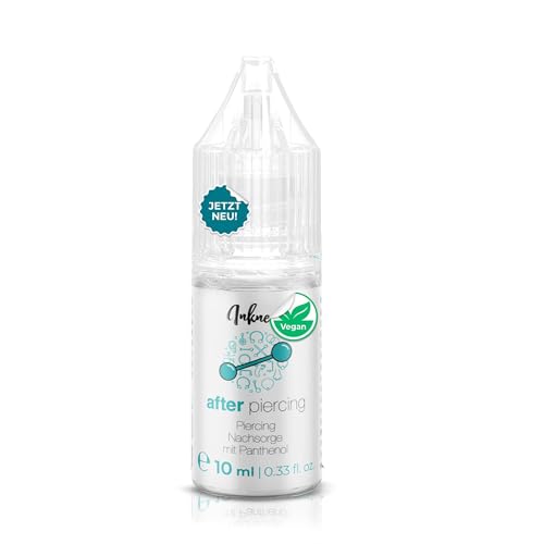 Inkness® After Piercing – Cuidado vegano de piercing con ingredientes naturales – Para el cuidado de orejas, nariz, ombligo y piercings en el área íntima.