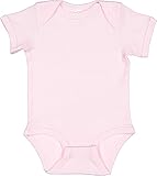 Rabbit Skins, Soft Baby Rib Short-Sleeve Bodysuit