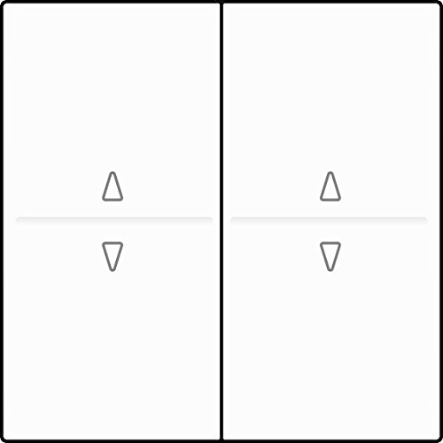 Preisvergleich Produktbild Eaton 117163 Wippe, 2-fach, auf / Ab, Funk / Nikobus, reinweiß