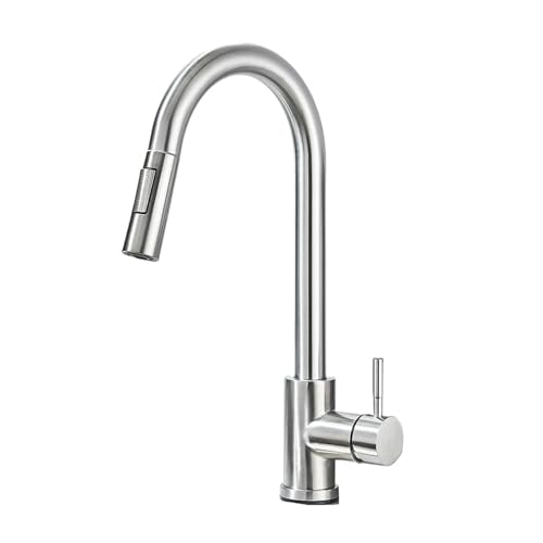 Mitigeur eau chaude/eau froide noir de cuisine avec douchette de rinçage - 2