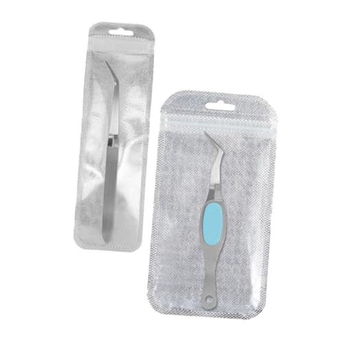 PartyKindom Quality Nail Shaping Tweezer Set Includes Pincher Clip and Cuticle Pusher for Nail Art
