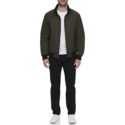 Calvin Klein Men's Water And Wind Resistant Rip Stop Bomber Jacket (Standard And Big & Tall), Olive, X-Large #TOP5