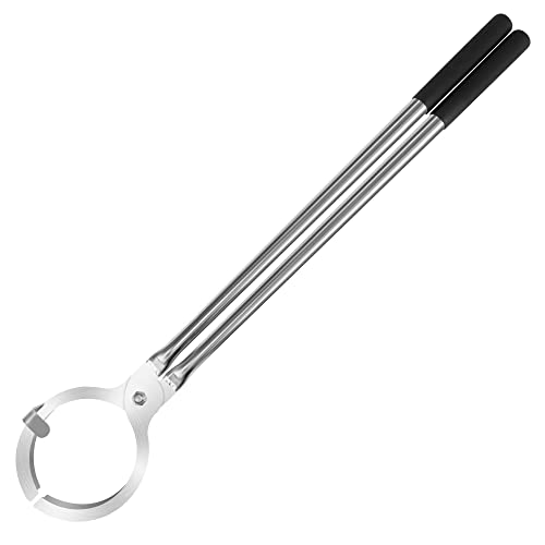 GONGYI 6KG Stainless Steel Graphite Crucible Tongs Clamp Pliers Holder for Metal Casting Gold Melting Furnace and Propane Furnace (Hold 6KG Crucible)