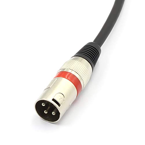 SiYear XLR Y- Splitter Cable - XLR Male to Dual Female 3 Pin Patch Y Cable Balanced Microphone Splitter Cord Audio Adapter (50CM/1.5FT) - Image 3