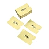 Card Holder, Stylish 100 Pcs Scratch Resistant RFID Card Holder Privacy Protection for ID Card (Yell