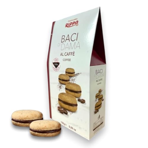 Rippa Baci di Dama Coffee Biscuits- Italian Cookies with Rich