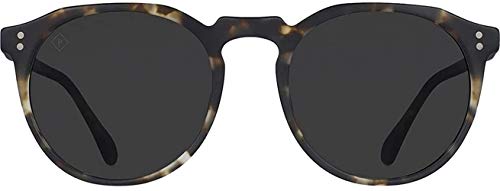 Raen Ð Remmy Ð Unisex Retro Round Sunglasses Uv Protection - Matte Brindle Tortoise / Smoke Polarized Lens (Size 49 Mm) #TOP2